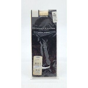 Vtg 90s Donna Karan NY Hosiery Sheer Lycra Knee Highs 267 Cream One Size